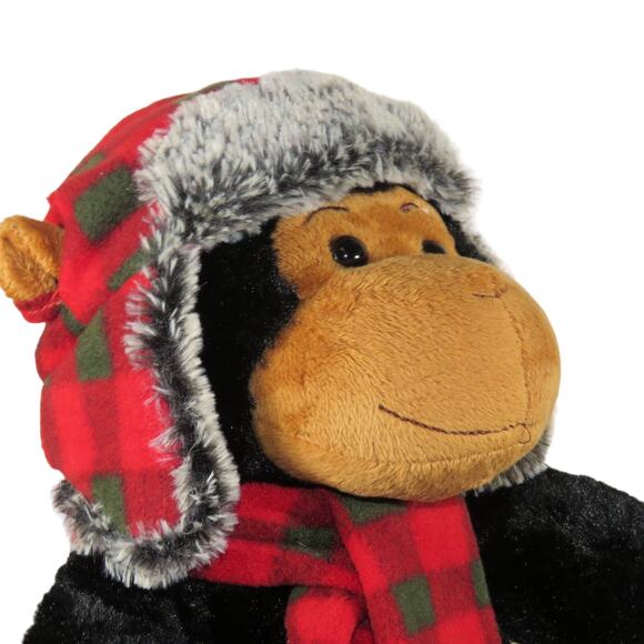 Dan Dee Plush Monkey Winter Outfit Scarf and Hot 16in Stuffed Animal - Picture 7 of 16